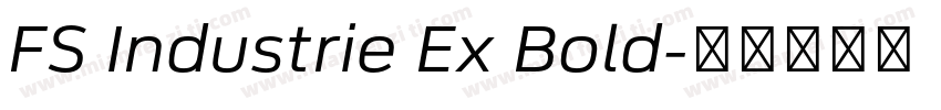 FS Industrie Ex Bold字体转换